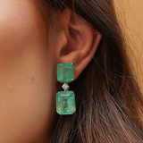 Vintage Lógó Fülbevalók Turquoise-zal